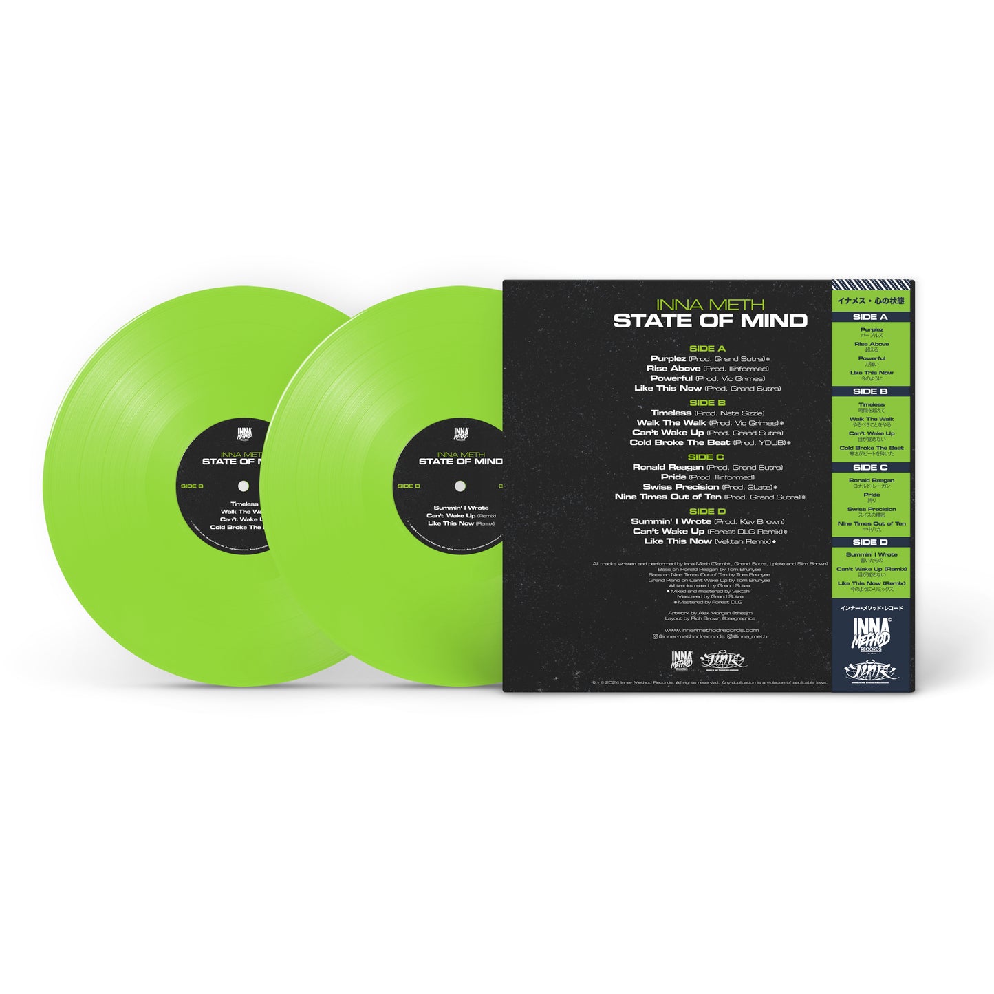 Inna Meth - State Of Mind (LIMITED EDITION 2 x 12" GREEN VINYL) PRE ORDER